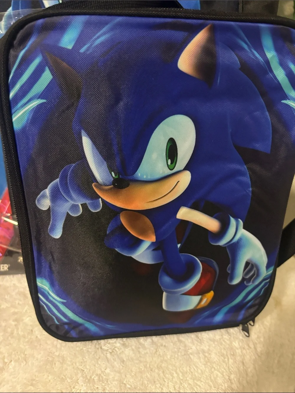 Sonic The Hedgehog Backpack and Lunch Bag Set, W School Supplies